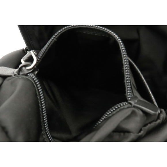 Prada Tessuto Montagn Body Bag Nylon Leather Nero Black - Picture 6 of 9